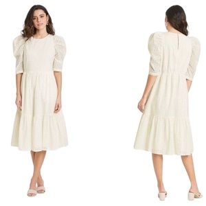 ‼️ SALE ‼️ A New Day Embroidered Stitching Cotton Dress